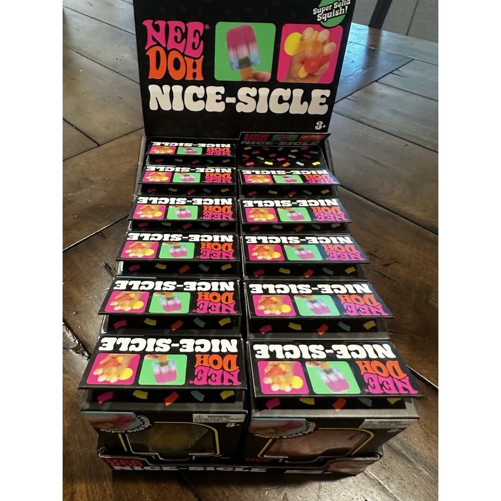 Schylling NeeDoh Nice-Sicle Squishy Stress Reliever Lot of 12